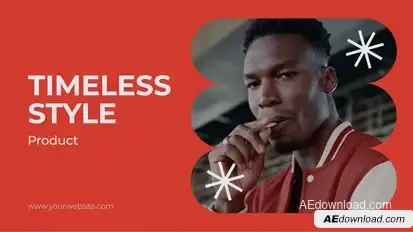 Timeless Fashion Presentation Video Displays template preview