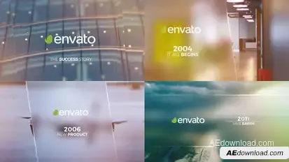 Timeline Video Displays template preview