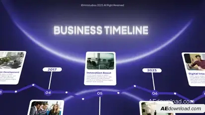 Timeline business Openers template preview