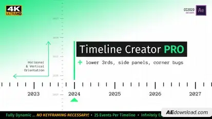 Timeline Creator Kit PRO broadcast-packages template preview