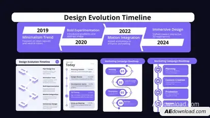 Timeline Infographic Logo Stings template preview