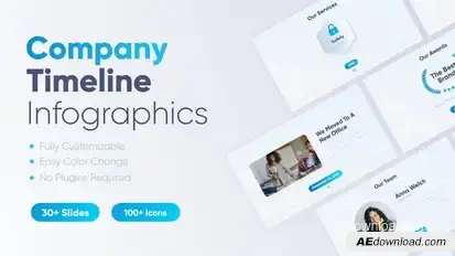 Timeline Infographics Infographics template preview