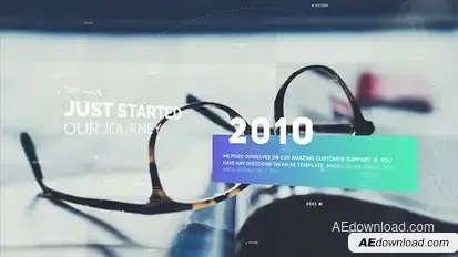 Timeline Slideshow Video Displays template preview