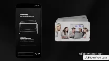 Timeline Vertical Slideshow Openers template preview