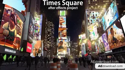 Times Square Video Displays template preview