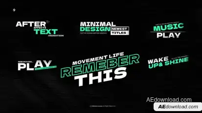 Title Animation Titles template preview