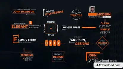 Title Animations & Lower Thirds Elements template preview
