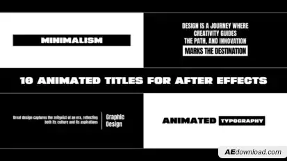 Title Animations for After Effects Titles template preview