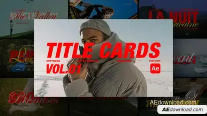 Title Card Vol. 01 Ae Titles template preview