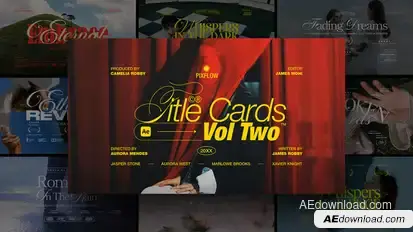 Title Card Vol. 02 Ae Titles template preview