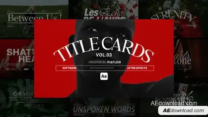 Title Card Vol. 03 Ae Titles template preview