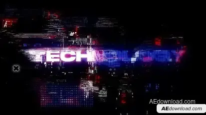 Title Glitch Titles template preview