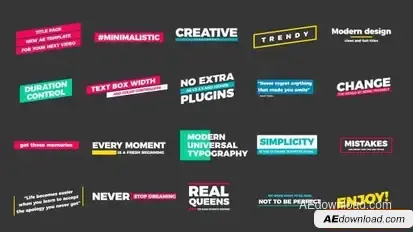Videohive Title Pack 21348585 Titles template preview