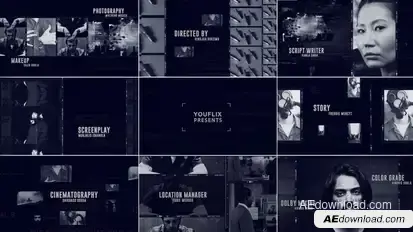Title Sequence Crime Openers template preview