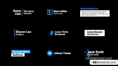 Title Thirds Titles template preview