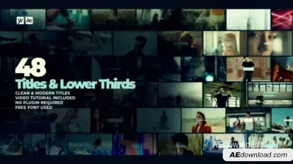 Titles & Lower Thirds Titles template preview