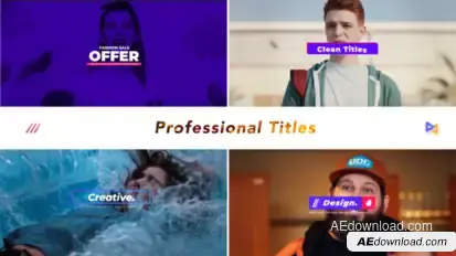 ProX Titles Animations Titles template preview