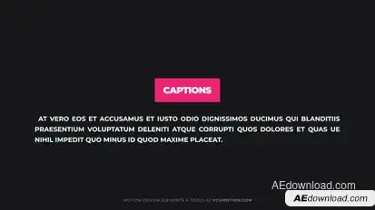 Captions Titles template preview