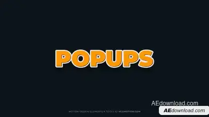 Popups Titles template preview