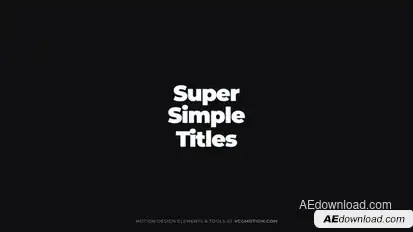 Super Simple Titles Titles template preview