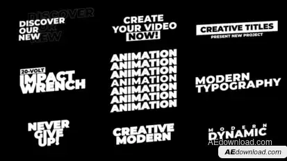 Titles | AE Titles template preview