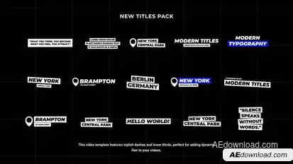 Titles | AE Titles template preview