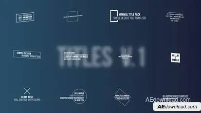 Titles | After Effects Titles template preview