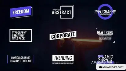Titles | After Effects Titles template preview