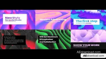 Titles And Backgrounds For After Effects Titles template preview