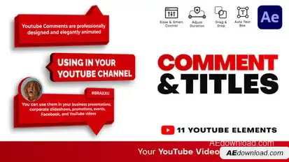 Titles and Comments broadcast-packages template preview