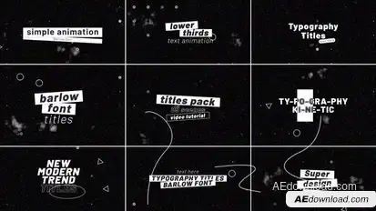 Titles Animation  AE Titles template preview