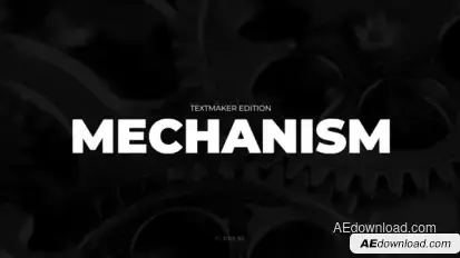 Titles Animator - Mechanism Titles template preview
