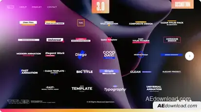 Titles Bundle 3.0 Titles template preview
