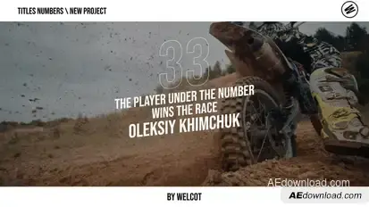 Titles Numbers | After Effects Titles template preview