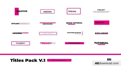 Titles Pack Titles template preview