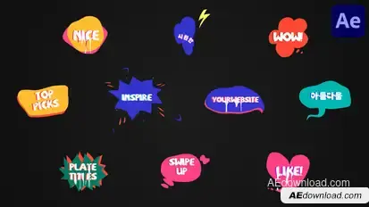 Titles Plate | After Effects Titles template preview