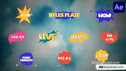 Titles Plate | After Effects Titles template preview