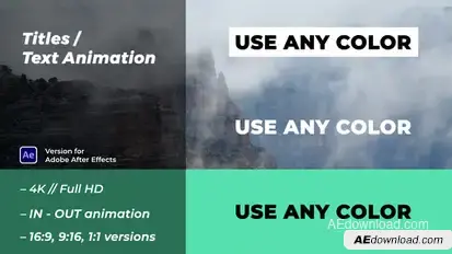 Titles / Text Animation Titles template preview