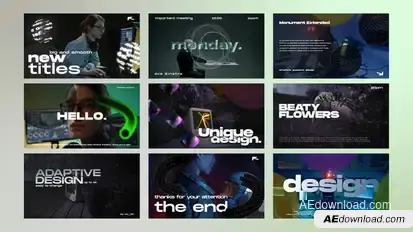 Titles With 3D Elements / AE Titles template preview