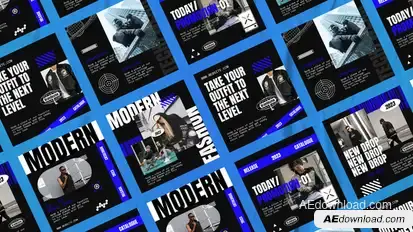 Tixcel Futuristic Instagram Posts Product Promo template preview