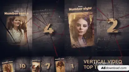 Top 10 History Vertical Video Video Displays template preview