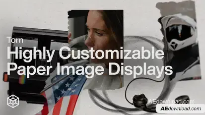Torn - Highly Customizable Paper Image Displays Video Displays template preview