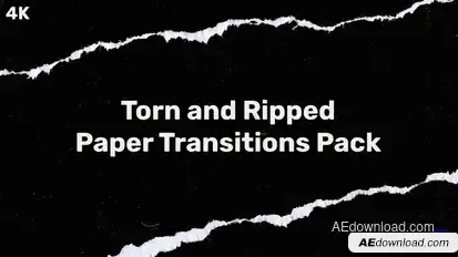 Torn and Ripped Paper Transitions Pack (2 Versions) Elements template preview
