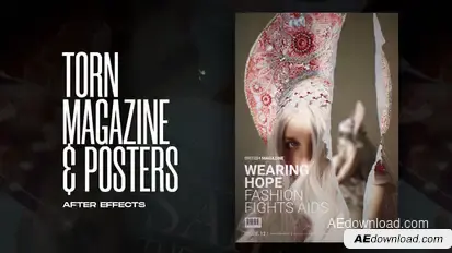 Torn Paper Magazine and Posters Product Promo template preview