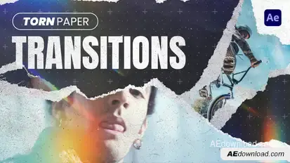 Paper Transitions Elements template preview