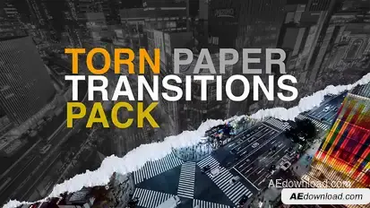 Torn Paper Transition Elements template preview