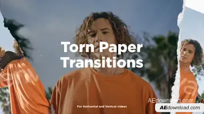 Torn Paper Transitions Elements template preview