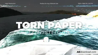 Torn Paper Transitions Pack for After Effects Elements template preview