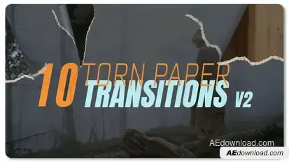 Torn Paper Transitions V2 broadcast-packages template preview