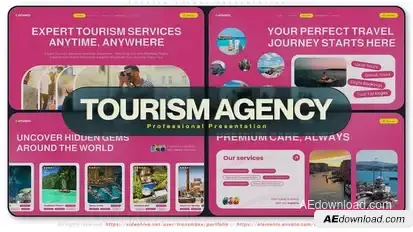 Tourism Agency Presentation Openers template preview